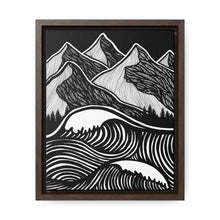 Load image into Gallery viewer, Stormy Seas Framed Canvas