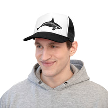 Load image into Gallery viewer, Orca Skeleton Trucker Hat
