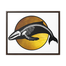 Load image into Gallery viewer, Gold Humpback Skeleton Framed Canvas
