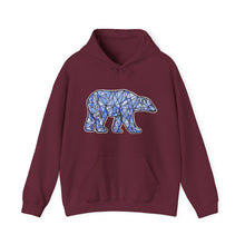 Load image into Gallery viewer, Blue Polar Bear hoodie