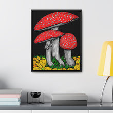 Load image into Gallery viewer, Amanita Muscaria Framed Canvas