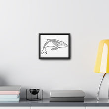 Load image into Gallery viewer, Humpback Skeleton Framed Canvas
