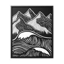 Load image into Gallery viewer, Stormy Seas Framed Canvas