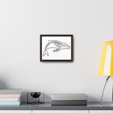 Load image into Gallery viewer, Humpback Skeleton Framed Canvas