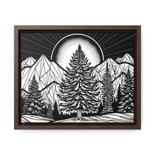 Load image into Gallery viewer, Winter Moonrise Framed Canvas