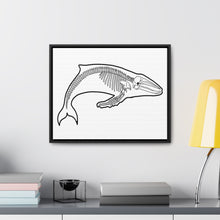 Load image into Gallery viewer, Humpback Skeleton Framed Canvas