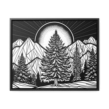 Load image into Gallery viewer, Winter Moonrise Framed Canvas