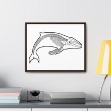 Load image into Gallery viewer, Humpback Skeleton Framed Canvas