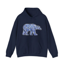 Load image into Gallery viewer, Blue Polar Bear hoodie