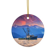 Load image into Gallery viewer, Sunset Fishing Ornament