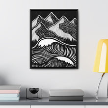 Load image into Gallery viewer, Stormy Seas Framed Canvas