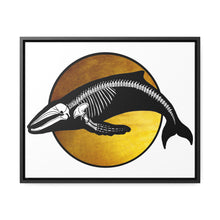 Load image into Gallery viewer, Gold Humpback Skeleton Framed Canvas