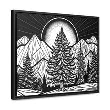 Load image into Gallery viewer, Winter Moonrise Framed Canvas