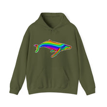 Load image into Gallery viewer, Rainbow Whale hoodie