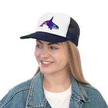 Load image into Gallery viewer, Blue & Pink Orca Trucker Hat
