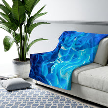 Load image into Gallery viewer, Glacier Ice Fleece Blanket