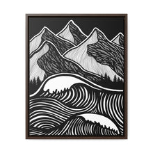 Load image into Gallery viewer, Stormy Seas Framed Canvas