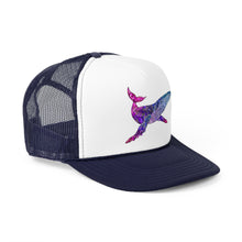 Load image into Gallery viewer, Blue & Pink Humpback Trucker Hat