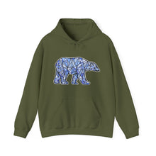 Load image into Gallery viewer, Blue Polar Bear hoodie