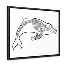 Load image into Gallery viewer, Humpback Skeleton Framed Canvas