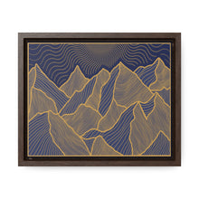 Load image into Gallery viewer, Blue & Gold Framed Canvas
