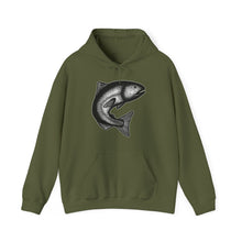 Load image into Gallery viewer, Jumping Salmon hoodie
